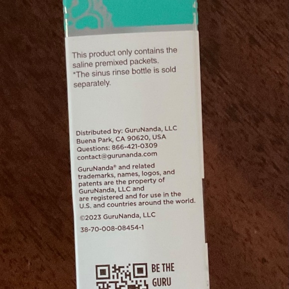 GuruNanda PreMixed Saline Packets for Nasal Rinse (8 Count), All Natural Sinus R - Picture 4 of 8